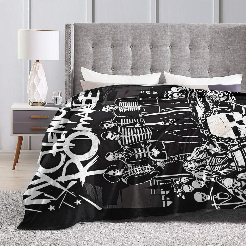 My Chemical Romance Band Super Soft Blanket  Children Plush Throw Blanket Fluffy Couch Chair Flannel Bedspread Sofa Bed Cover