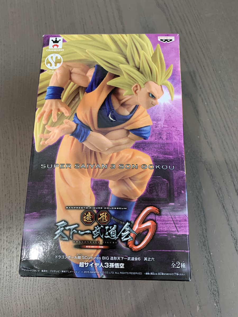 

Super Saiyan 3 Son Goku Full Color Dragon Ball Super SCultures BIG Zokei Tenkaichi Budokai 6 Part 6 Anime Figure Goods Prize Banpresto Ver.