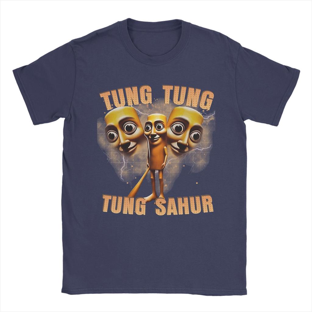 Vintage T Shirt Summer Tung Tung Sahur Hippie T Shirts Cotton Tee Shirt for Unisex YK Casual Short Sleeve Clothes