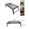 Folding Campfire Grill Heavy Duty Steel Grate Portable Over Fire Camping Grill for Outdoor Open