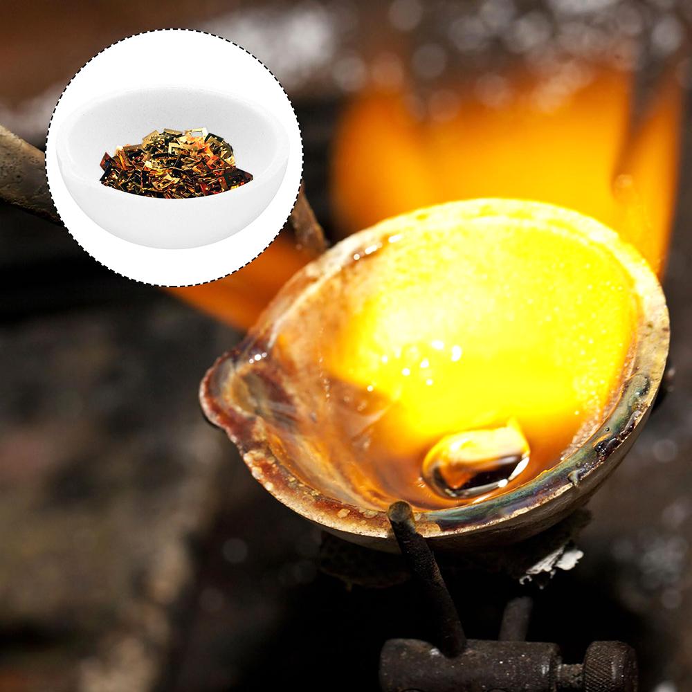 1/4pcs 100g-5000g High Temperature Quartz Silica Smelting Crucible Smelting Casting Refined Golden Silver Jewelry Casting Tools