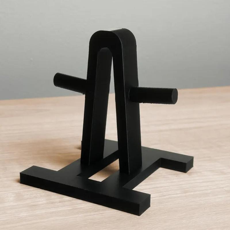 ABS Weight Plate Coaster with Integrated Stand Barbell Bumper Plate Drink Coaster For Neat Organization