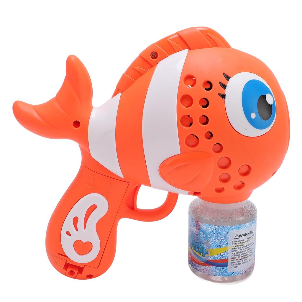 Handlicher Seifenblasenmacher Fischförmig Automatisch Auslaufsicher Seifenblasen-Pustemaschine für Kinder