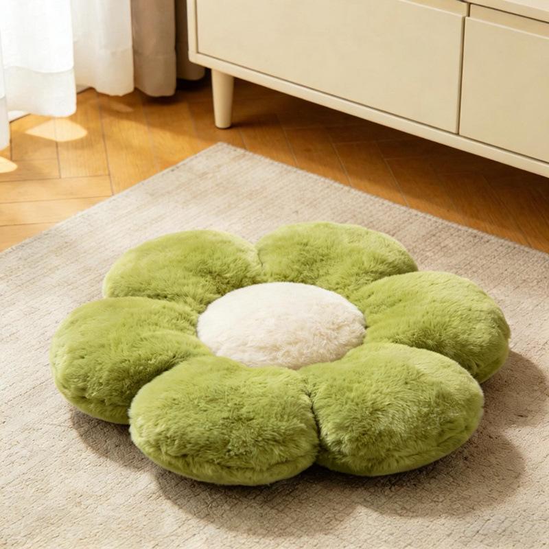 

Простая кремовая подушка-плед с цветами – Многофункциональная подушка для поясницы для дивана, общежития или прикроватной тумбочки 45x45 cm, 0.5 kg зелёный