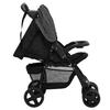 VidaXL Poussette pour Bébé 2-en-1 Landau Pliable pour Tout-petit Enfants Poussette de Voyage Protection contre Rayons UV 10384