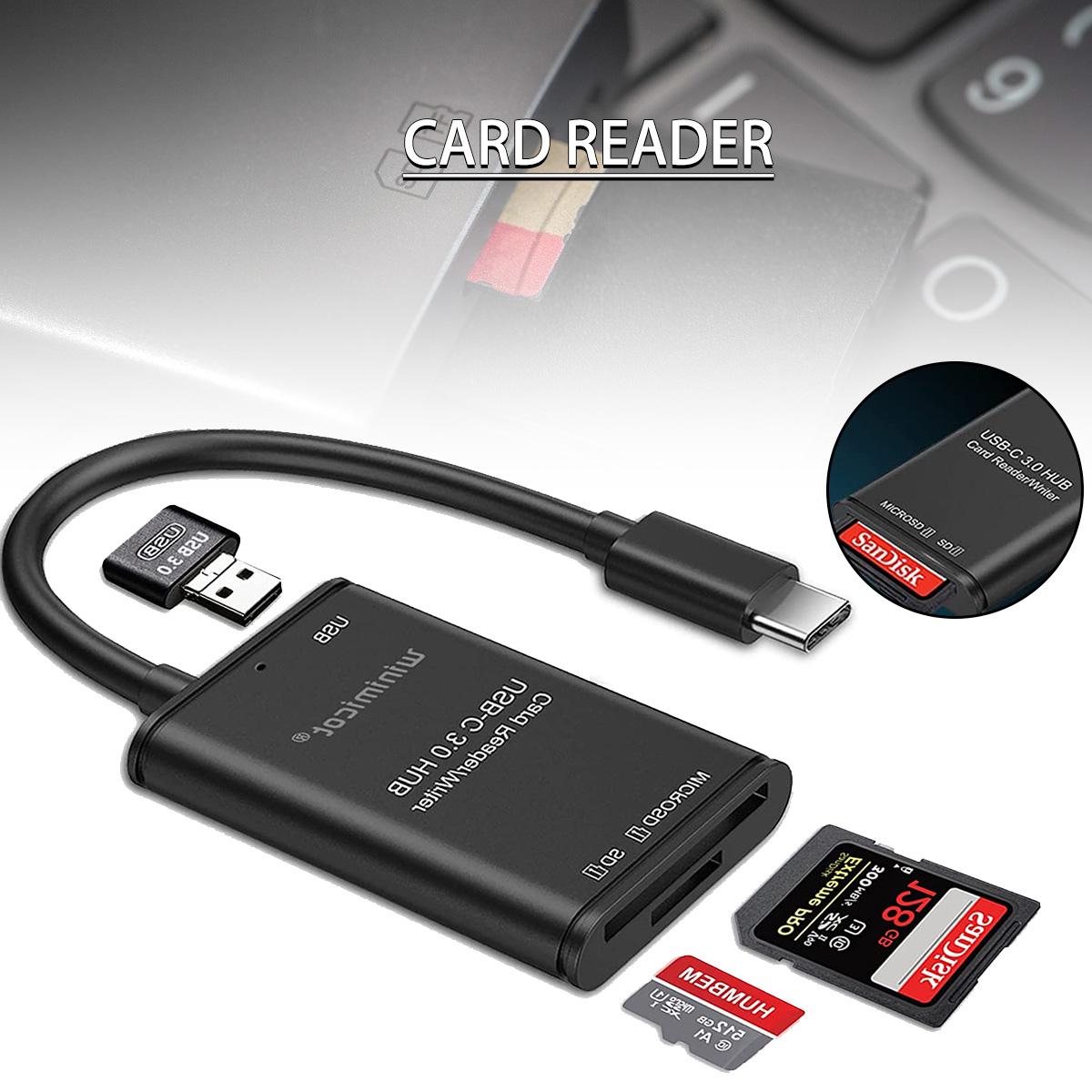 

PDTO Новый USB C к SD-картридеру, записывающему устройству, OTG адаптеру, устройству чтения карт памяти Micro USB 3,0