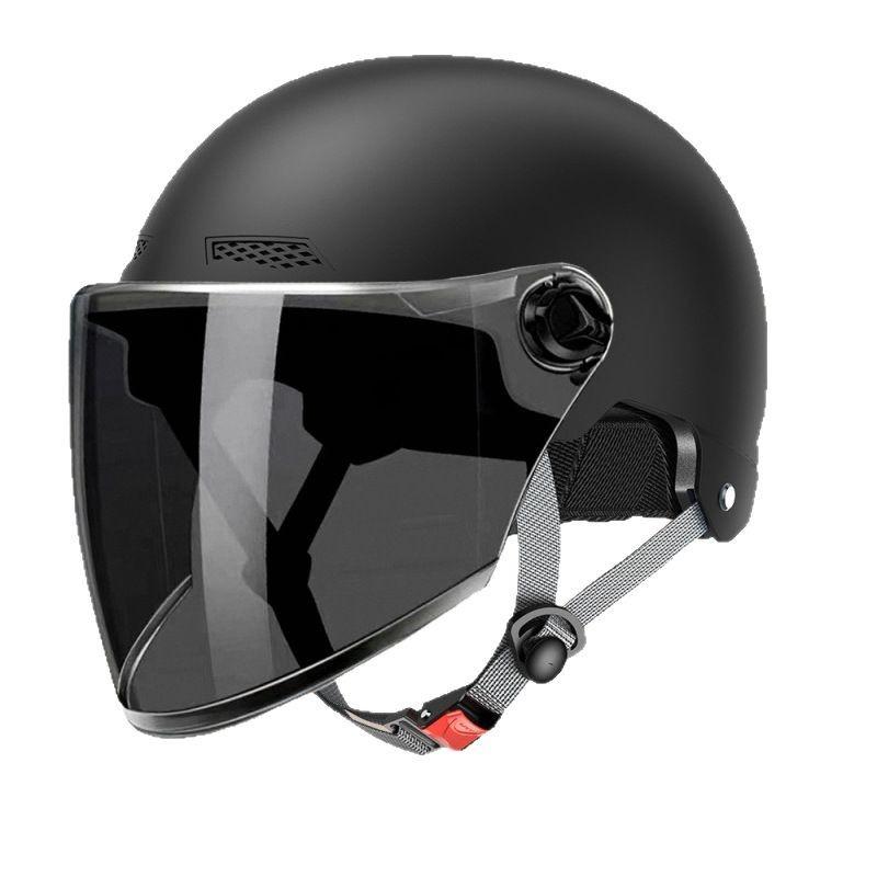Helmet Electric Vehicle Women and Men Motorcycle Battery Car Half Helmet Summer Sun Protection Full Helmet Wholesale Riding Breathable and Lightweight