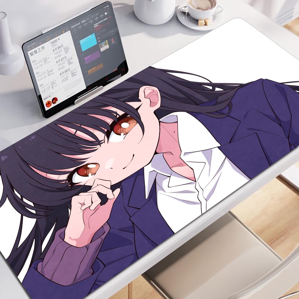 Pretty The Dangers In My Heart Yamada Anna Mousepad Kawaii Anime Girl Desk Mat Keyboard Pad Cute NonSlip Rubber Large Mouse Pad