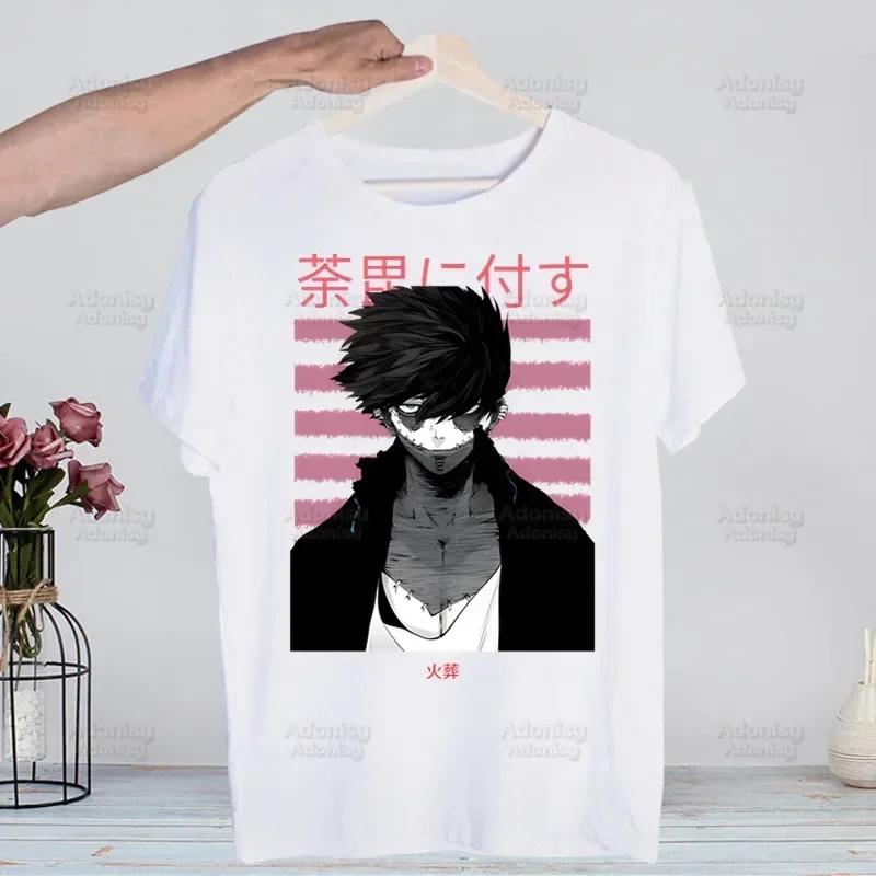 My Hero Academia Hip Hop Streetwear T Shirt Harajuku Todoroki TShirts Short Sleeve Casual Bakugou Deku Anime T-Shirt Tops Tees