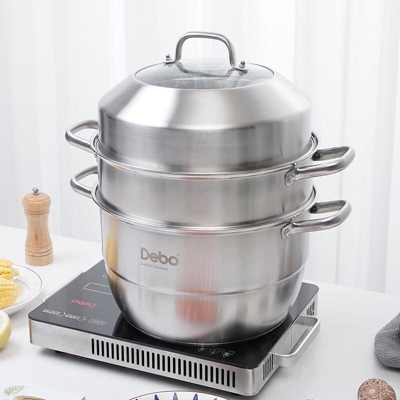 Debo Hofenny 32 cm 304 Edelstahl 2-lagiger Dampfgarer