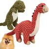 Pet Kenkodo Dog Chew Set of 2 to Large Chews and Helps Brush Treats Bad and Relieves Stress Toys, Dinosaur, (Small Dogs), Squeaks, Teeth, Breath,