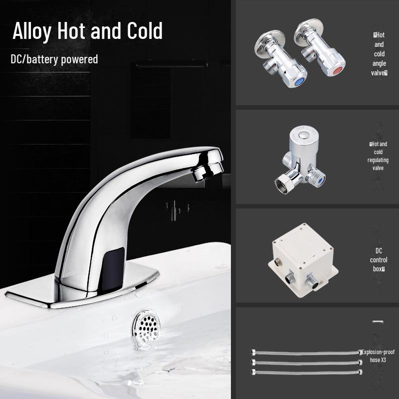 Smart Automatic Infrared Dual-Temperature Faucet for Hands-Free Washing