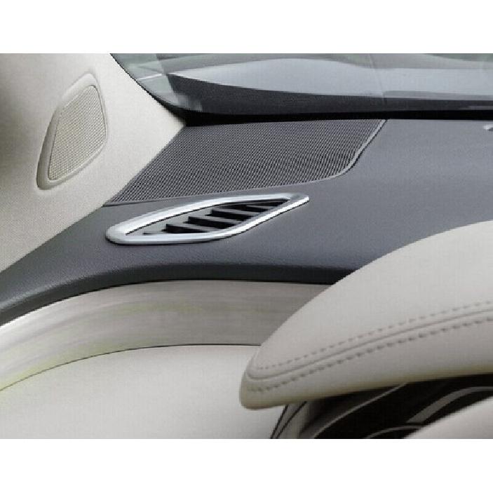 For Nissan Murano 2015-2023 Silver Matte Dashboard Air Outlet Vent Cover Trim 2*
