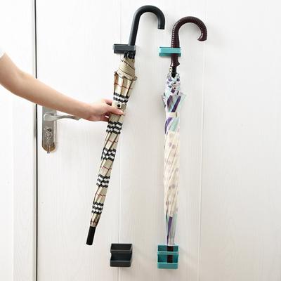 An der Wand montierter Schirmständer, stabil, stanzfrei, selbstklebend, Schirmhalter, Organizer, Regal für Zuhause und Büro