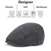 Newsboy Brand Latest Fresh School Old Vintage Caps Men British Painters Hats Autumn Winter Berets Herringbone Flat Peaked Cap Hip Hop Urban Street