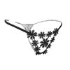Flower Embroidery Sexy Thong Women's Low-rise Sexy Panties Hollow Temptation Hot T-pants 2170