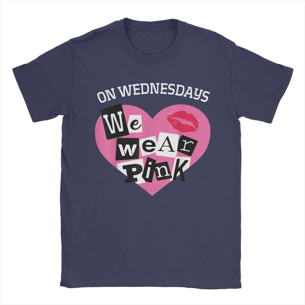 Neuheit Am Mittwoch tragen wir Rosa Lustige T-Shirts für Männer Rundhals Reine Baumwolle T-Shirts Kurzarm T-Shirts Geschenkidee Tops