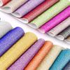Self Adhesive Rhinestone Sticker Tape DIY Decoration 12x20cm Diamond Sticker For Arts Crafts DIY Car Phone Clothes Decoration