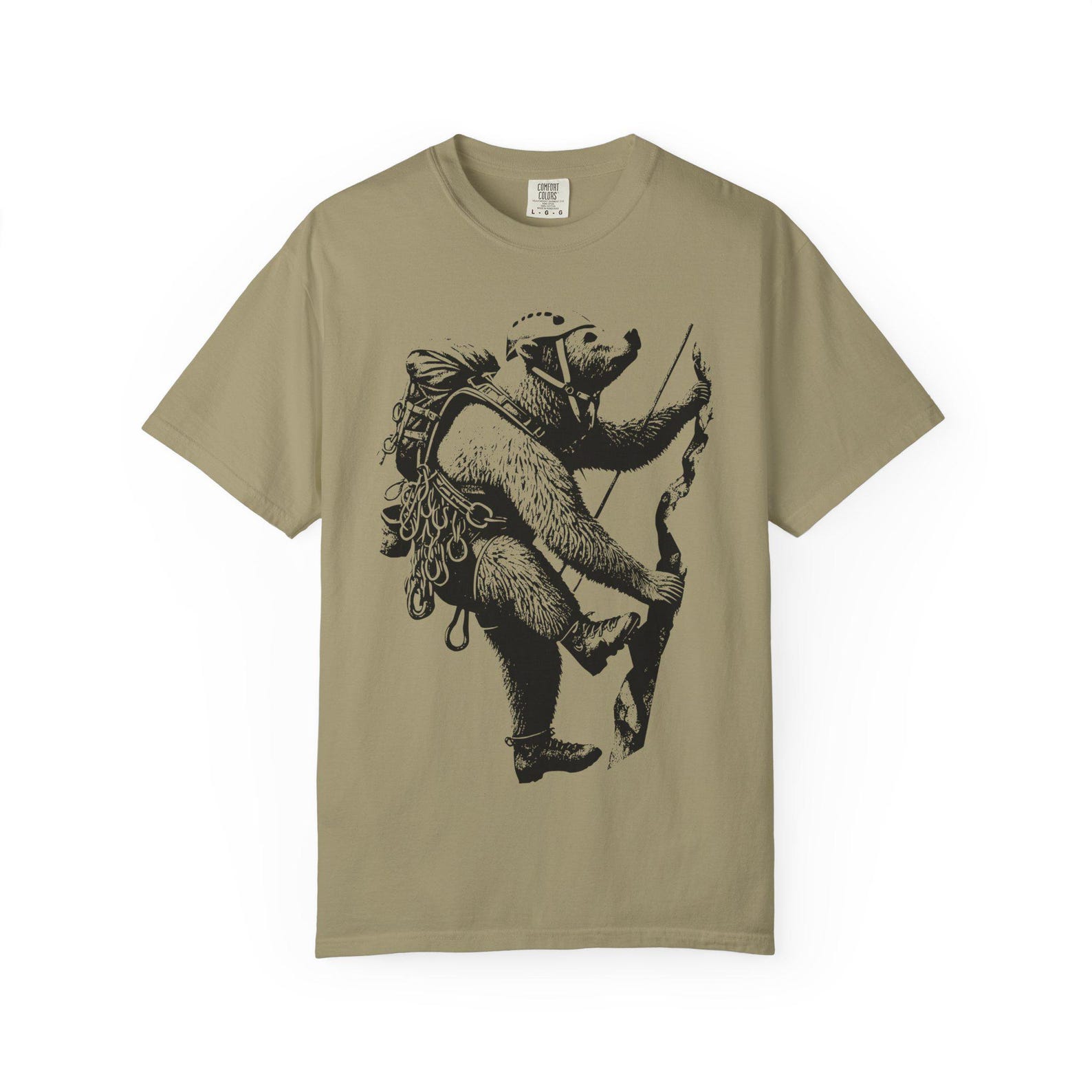 Bear Rock climbing t shirt vintage retro style gift tee S