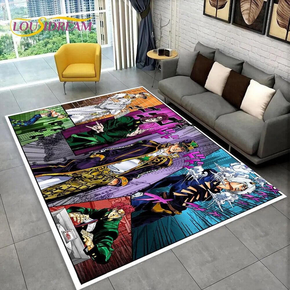 

Аніме Jojo s Bizarre Adventure Килимок, килимок для вітальні, спальні, дивана, прикраса дверного килимка, нековзний килимок для дітей 40x60cm(15x23in)