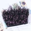 10-15Cm Tie-Dye Ostrich Hair Cloth Edge Clothing Accessories Material Multicolor Ostrich Hair Lace Cloth Strap