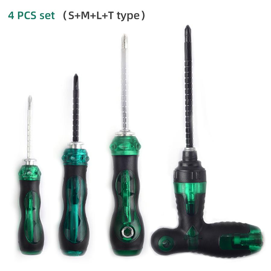 Multifunctional Telescopic Screwdriver Ratcheting Screwdriver Repair Tool Driver