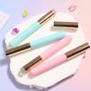 Lippenpinsel aus Silikon mit Deckel, Make-up-Pinsel mit rundem Kopf, Lippenstift-Applikator, vielseitig verwendbarer Mini-Concealer-Pinsel, tragbares Make-up-Tool