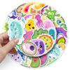 50 Mikrobielle Cartoon-Sticker Personalisiert Kreativ Einzellige Dekorative Handyhülle Koffer Handkonto Sticker