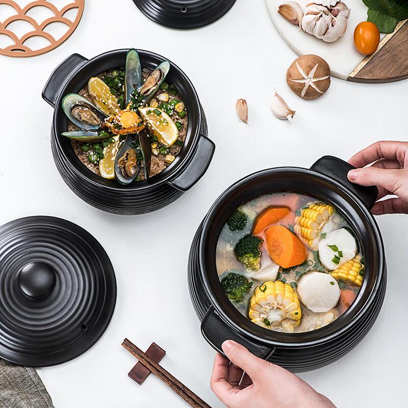 ZISIZ Double-Handle Threaded Soup Pot