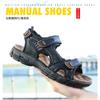 Fashion Designers Men's Sandals Luxury Genuine Leather Men's Sandals   High Quality Soft Casual Sandals for Men Beach Hiking Men's Shoes