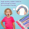 24 Pieces Soft Flexible Bendy Pencils with Erasers for School Stationary Equipment for Birthday Party Favours Fillers Back To School Funny Supplies