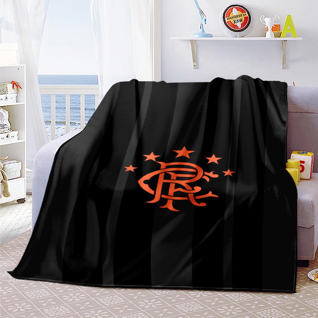 1PC Rangers Fc Blanket Perfect All Seasons Soft Comfortable Sofa Office Travel Home Use Great Gift Idea