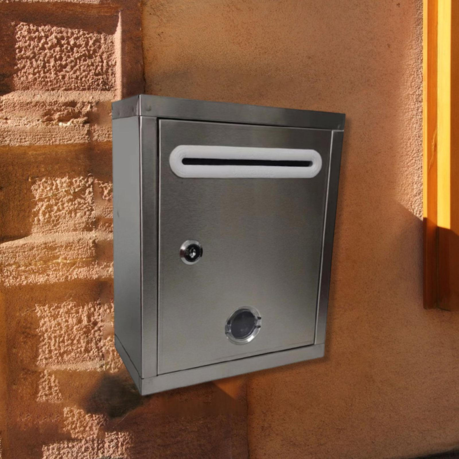 

И универсальный настенный почтовый ящик из нержавеющей стали для писем и журналов. Замок в комплекте. 21cmx11cmx27cm