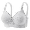 Front Closure Bra for Mature Women Fixed Cup Thin Wireless Shoulder Strap Bra Comfortable Supportive Full Coverage Everyday Underwear
