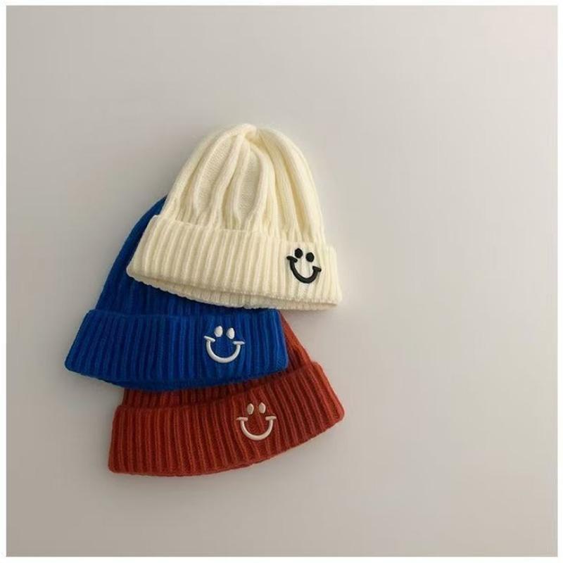 Baby Wool Hat Autumn and Winter Knitted Warm Baby Hat Versatile Boys and Girls Pullover Hat
