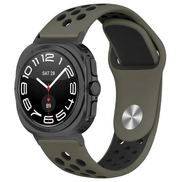 

Силиконовый ремешок для Samsung Galaxy Watch Ultra 47 мм женский мужской дышащий спортивный ремешок-браслет Galaxy Watch Ultra(1 ПК-лента)