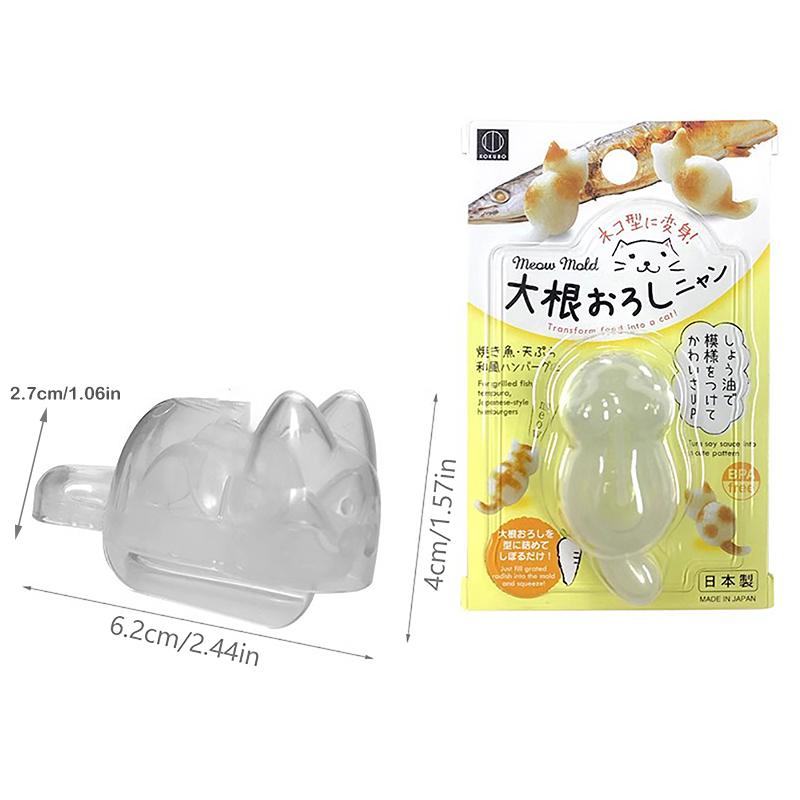 Japan Imported Cat Rice Ball Mold Baby Eating Utensils Household Plastic Sushi Molds Complementary Food Rice Molding Machine