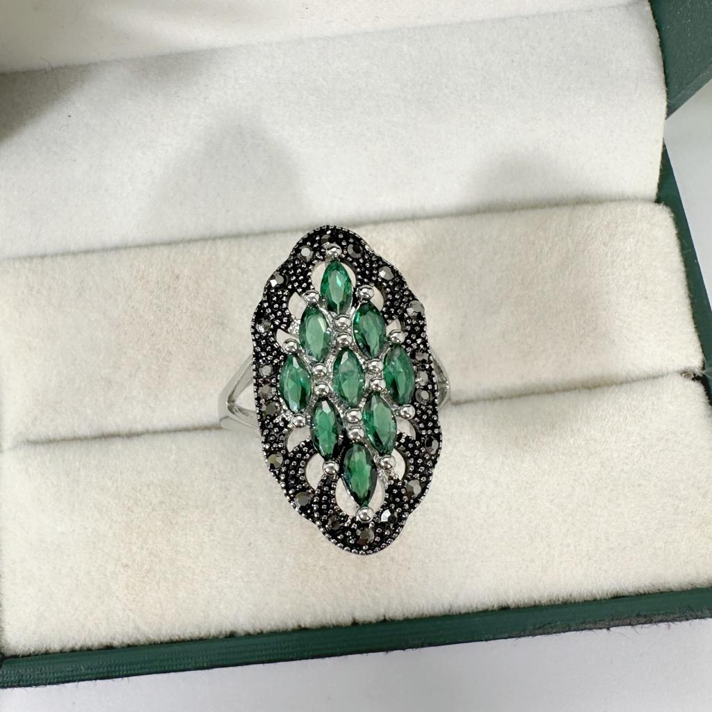 Vintage Elegant Thai Silver Black Garnet Zircon Ring Silver Thai Silver Pomegranate Red Diamond Red Dust Women's Stone Ring 2026