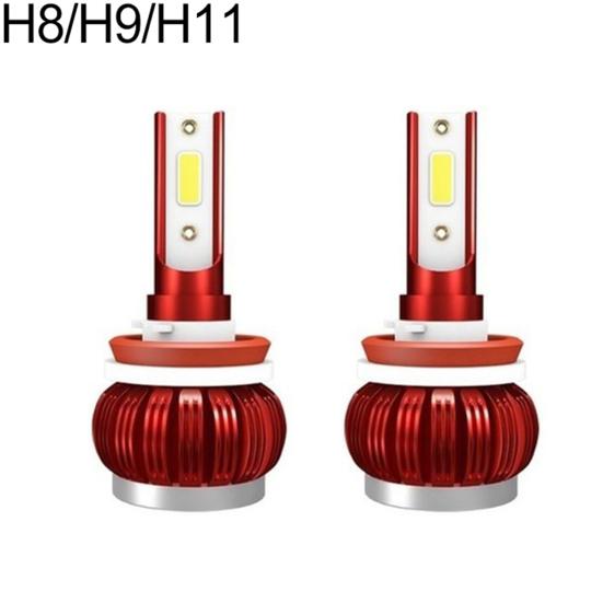 

2шт H1 H8 H9 H11 H7 HB3 9006 HB4 Автомобиль COB 6000K Супер яркие лампы Светодиодные фары H8/H9/H11 красный
