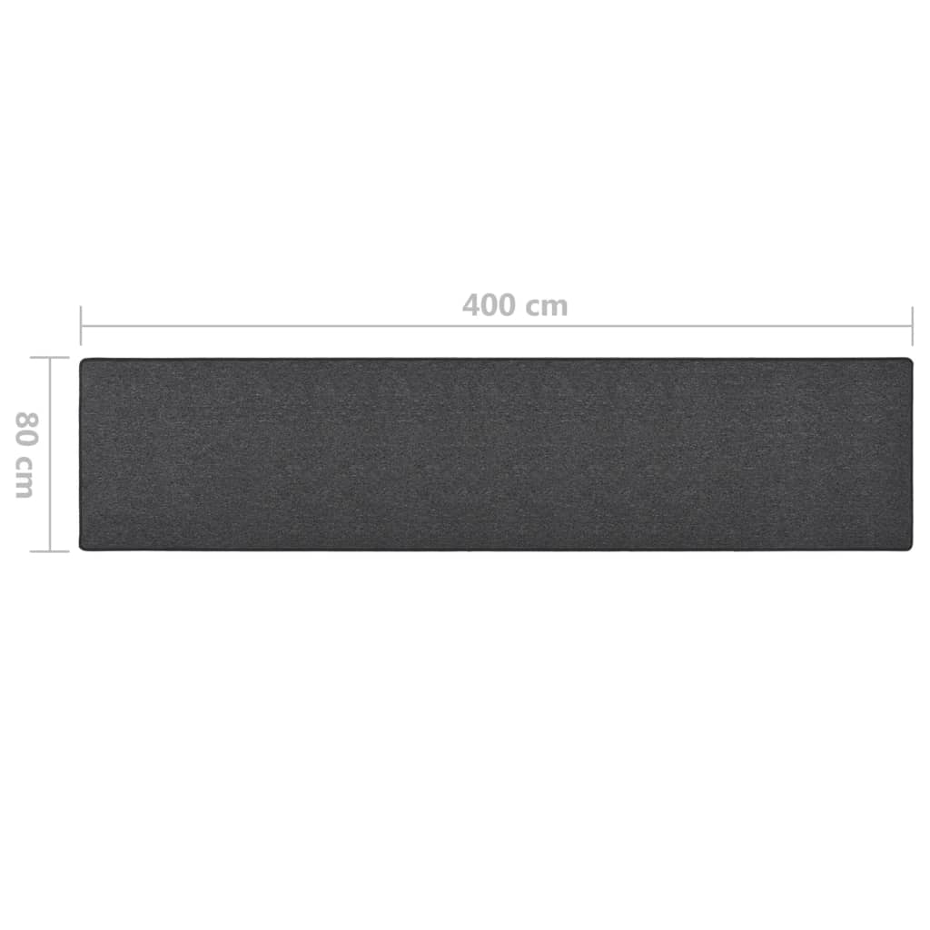 Vidaxl Vidaxl Dywanik, Antracytowy, 80X400 Cm