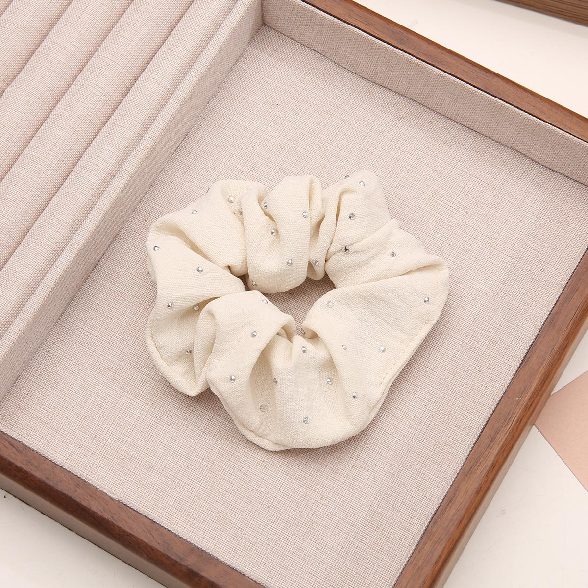 

Французская повязка на голову из гипсофилы, обруч для волос, модный головной убор для девочки, милая резинка, аксессуары для волос слоновая кость