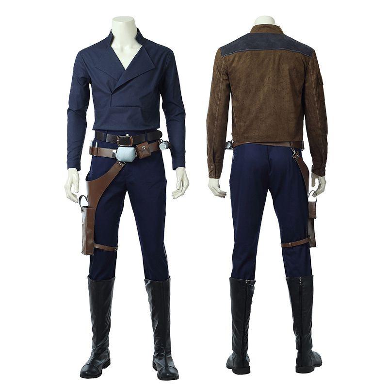 New Movie Solo A Star Wars Story Cosplay Costume Men Han Solo Premium Quality Set