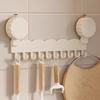10-Hook Suction Cup Kitchen Rack