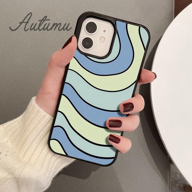 Wirbel Handyhülle für iPhone 11 12 13 14 Pro Max mini X XR XS SE 2020 5 6S 7 8 Plus Samsung Galaxy S21 S22 Hülle