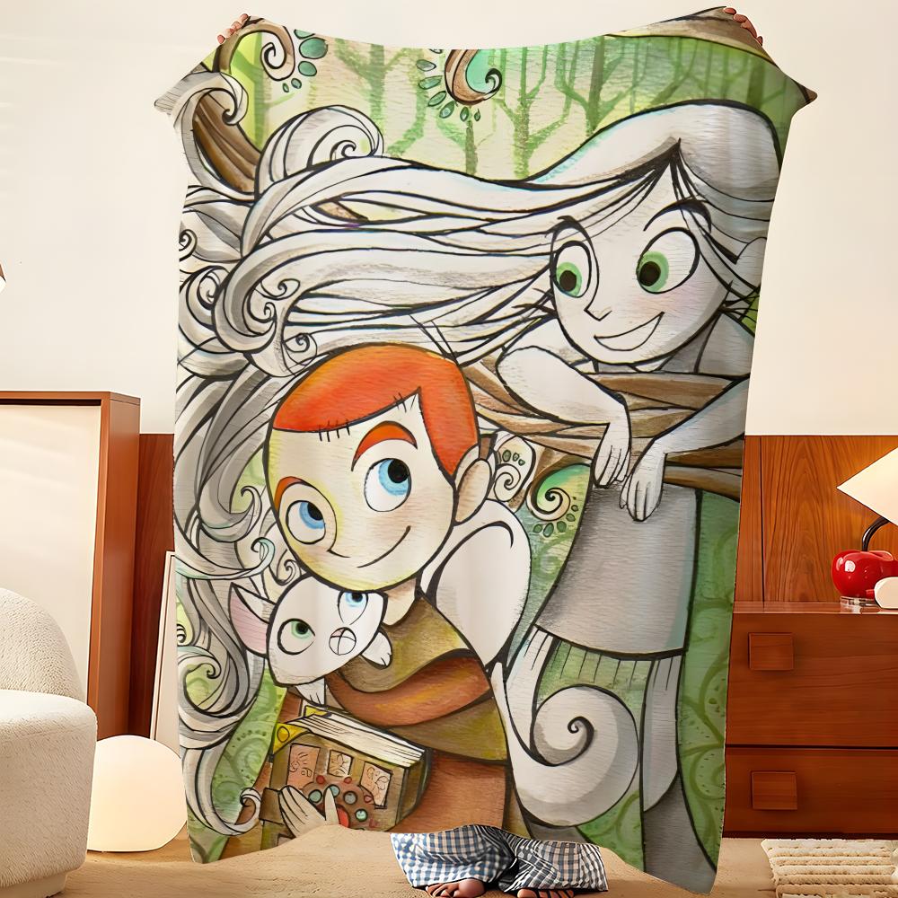 Animation T-The Secret Of K-Kells Throw Flannel Throw Blanket, Lightweight Cozy, Durable Washable Cute Cool