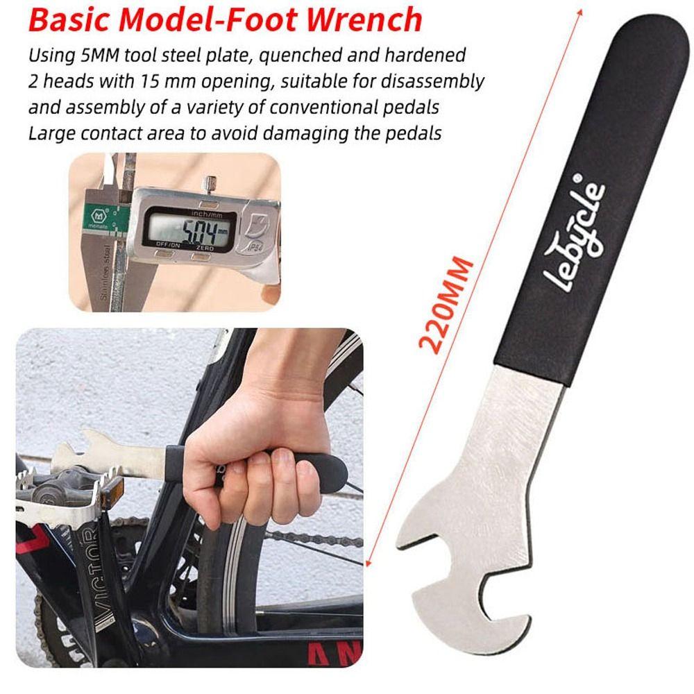 MTB Road Bike Anti-Skid Disassembly Tool Bicycle Spanner Install Spanner Pedal Wrench Repair Tool