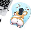 Ergonomic Comfortable Cute Dog Non Slip 3D Wrist Support Wrist Rest Mouse Mat Corgi Mouse Pad