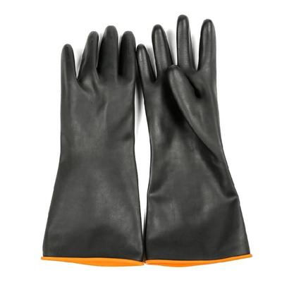 Chemical Protective Gloves Long Waterproof Gloves Acid-Alkali Work Gloves 360mm