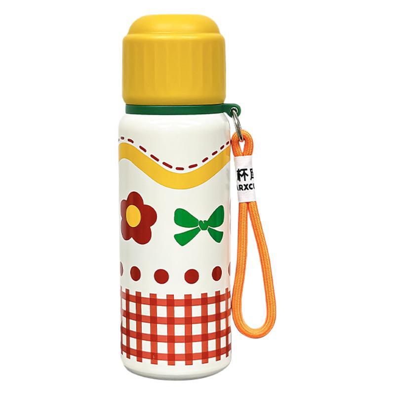 New Cartoon Stylish Thermos Drinking Cup Girls Advanced Sense Steel Cup Portable Water Cup Double Drink with Tea Glass Cup Mug