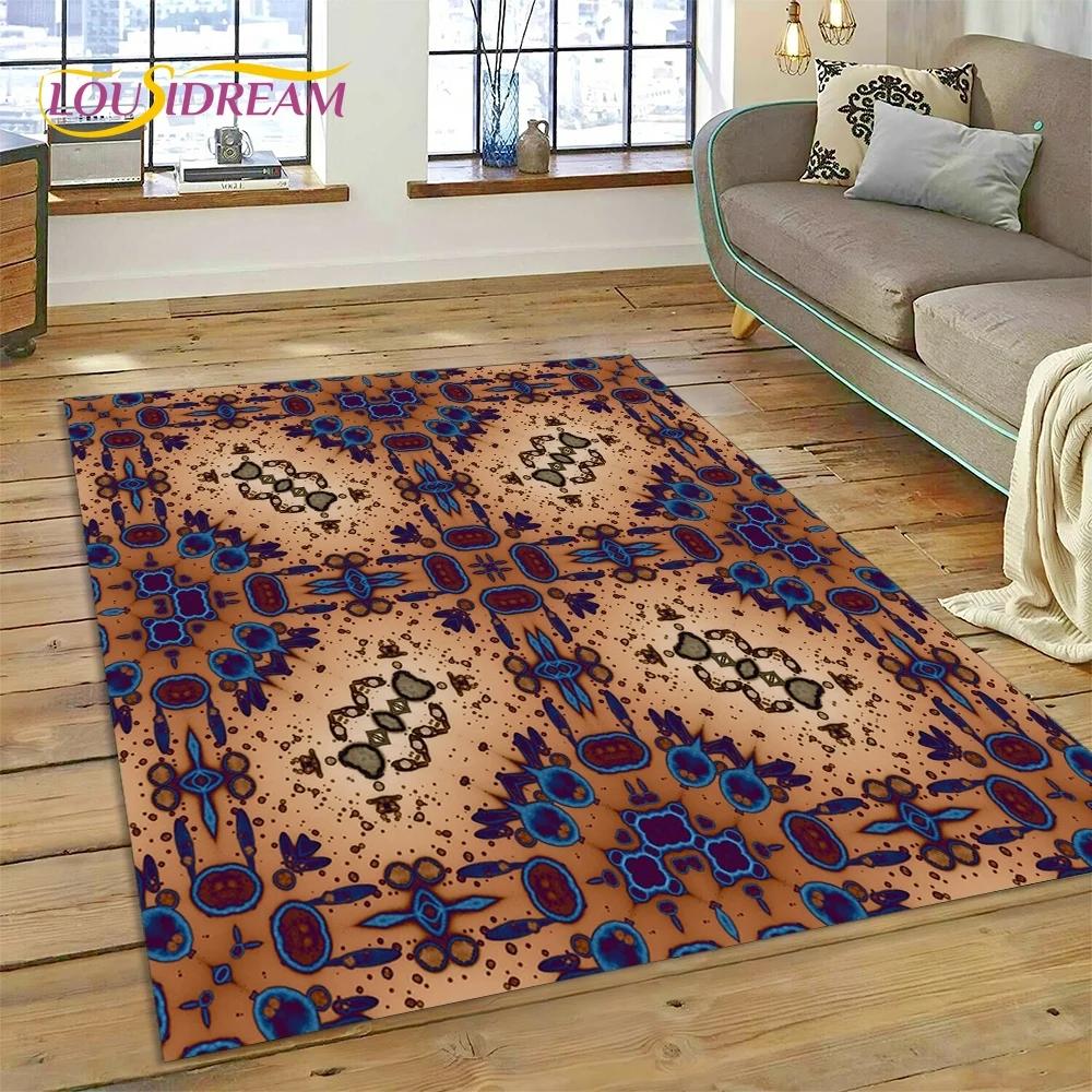Neuester nordischer türkischer böhmischer Keltenteppich für Wohnzimmer, Schlafzimmer, Heimdekoration, Bodenmatte, rutschfeste Dekoration für Sofa, Fußmatte